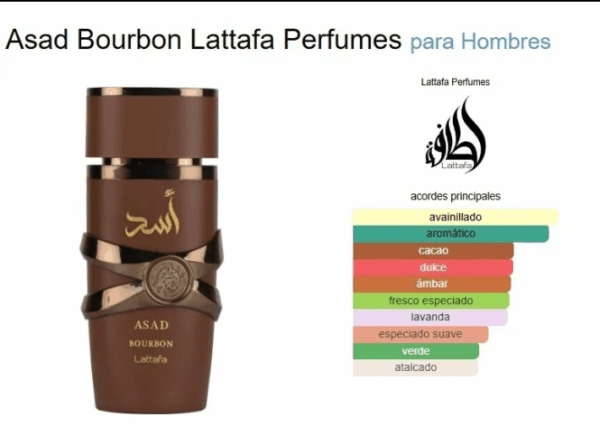 Asad Bourbon de Lattafa EDP 100 ml. - Imagen 3