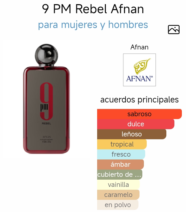 9 Pm Rebel Afnan edp 100 ml - Imagen 2